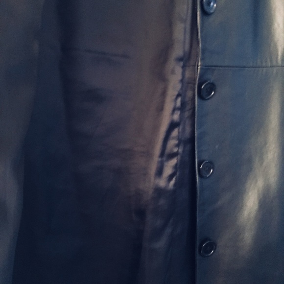 Two Coats Faux Fur large and Leather Medium - Picture 4 of 5